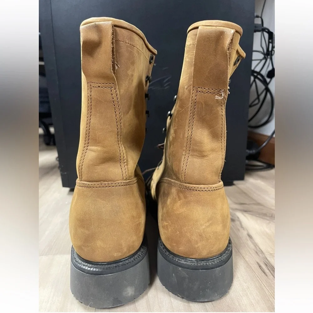 Justin Boots Original Work Boot Style 0760 Brown Men's Soft Toe Size 9EE USA